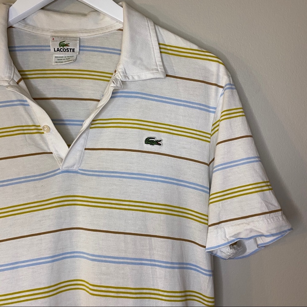 Lacoste Men Polo Shirt Size 6